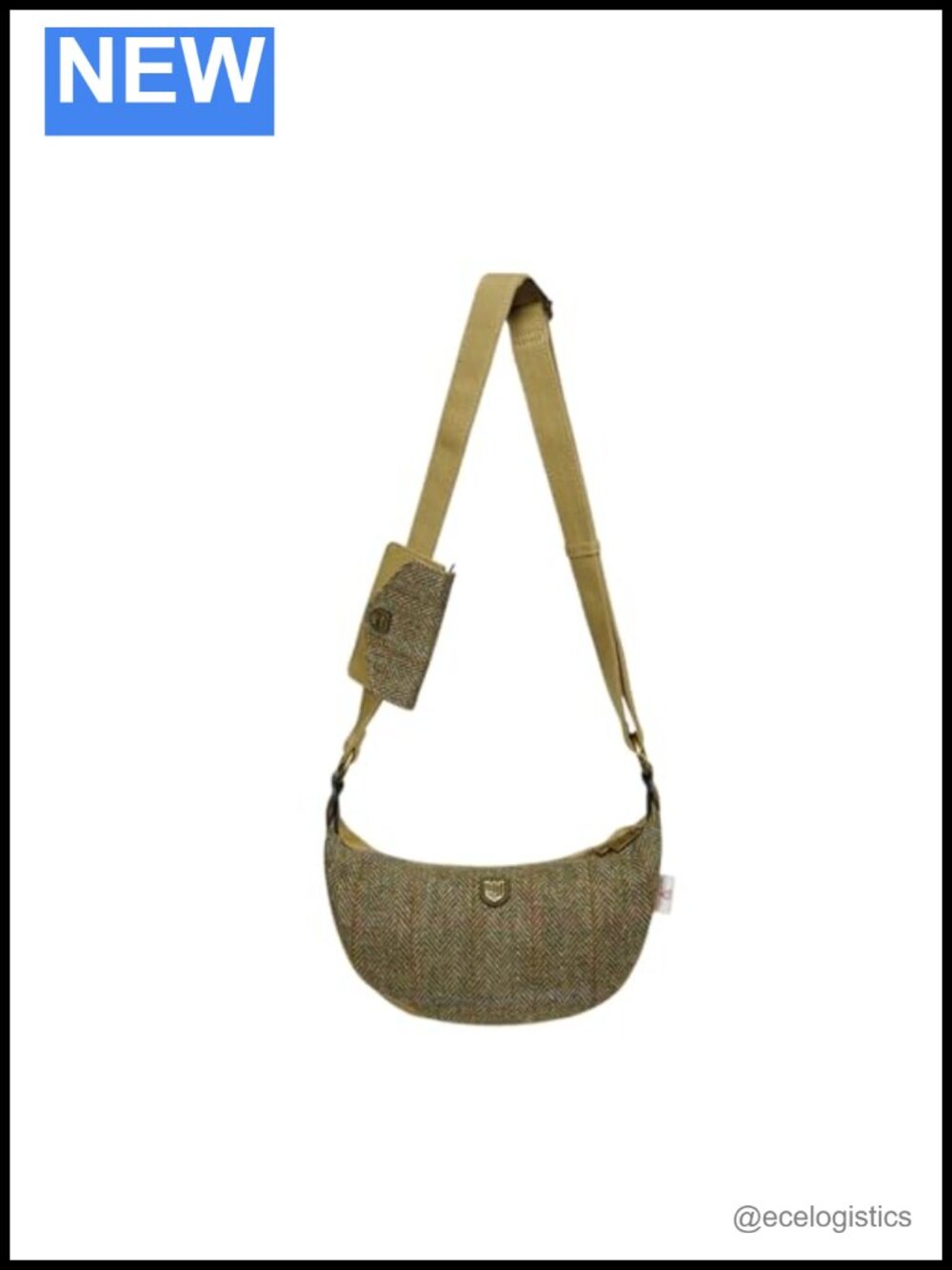 Islander Harris Tweed Crossbody Bag with Detachable Card Wallet